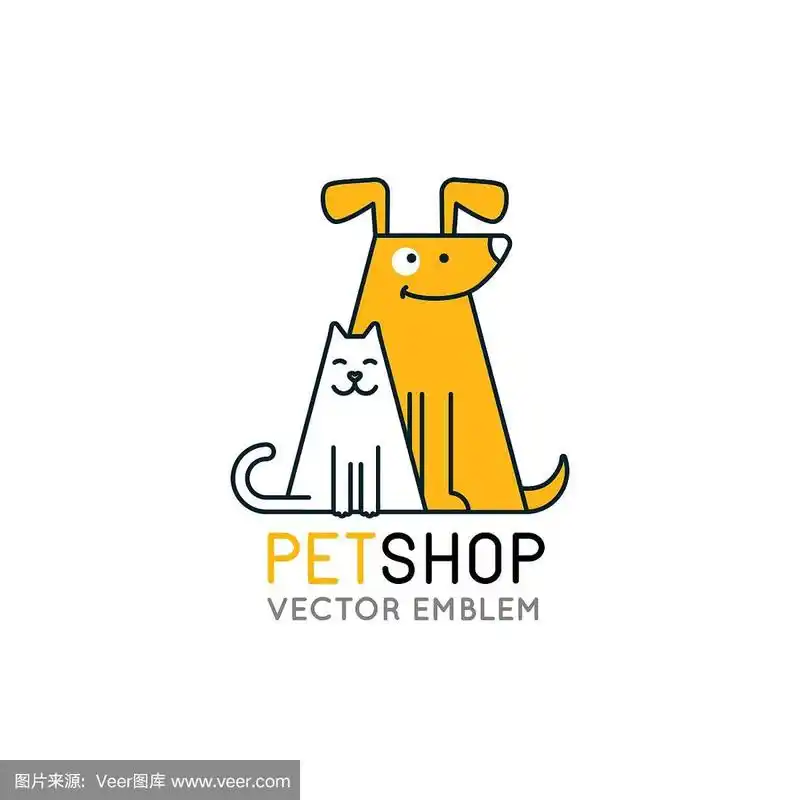 标志设计模板的宠物店