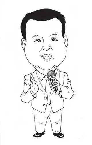 女主持人动漫简笔画