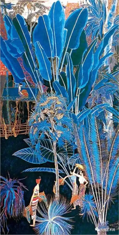 现代重彩画大师丁绍光民族的精华才是世界的