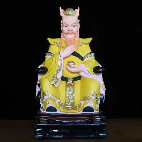 四海龙王神像红黄白黑色西海北海南海东海龙王树脂佛像摆件工艺品