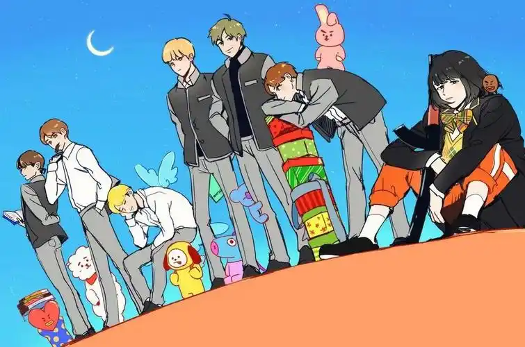 bts bt21 防弹少年团 闵玧智 防弹少年团漫… - 堆糖,美图壁纸兴趣