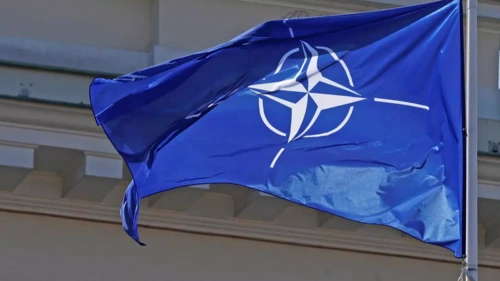 北约旗帜(路透社)