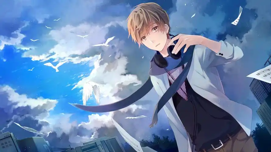 「二次元 美少年」动漫 插画 原创 手绘 美少年 pixiv 歌い手 melody