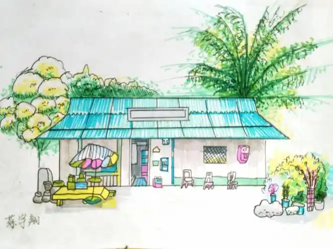 江南画室暑假马克笔风景班作品集