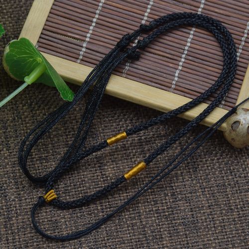 爆款8*6带尾珠项链手工编织吊坠绳红绳 diy 挂绳子饰品