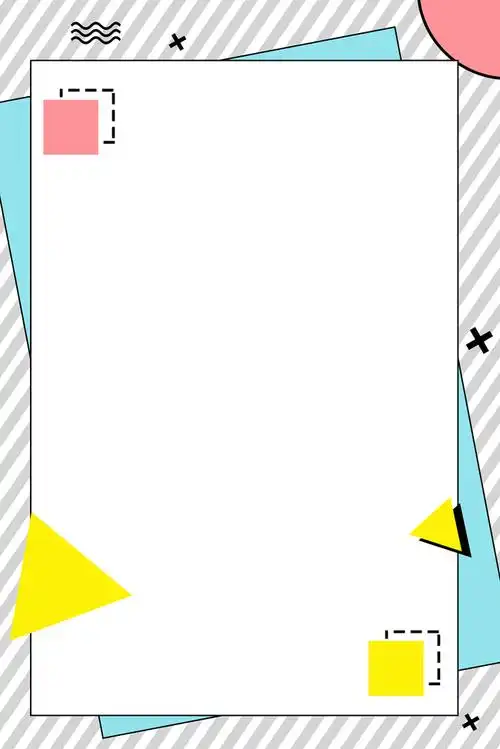 设计元素 背景素材 其他 > 简约几何边框条纹海报  图片编号:27594544