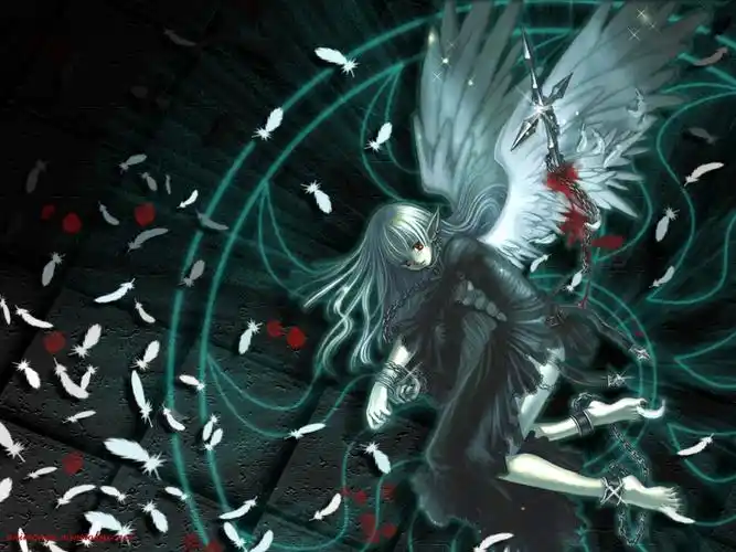 求以前的一张壁纸 有关堕落天使十字架的