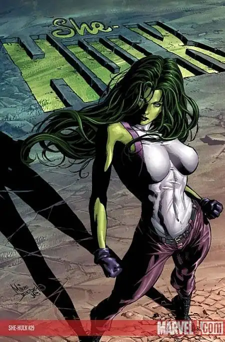 女浩克(she-hulk)是美国漫威漫画旗下超级英雄,初次登场于《野性的女