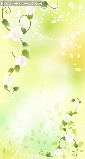 温馨花朵背景矢量素材