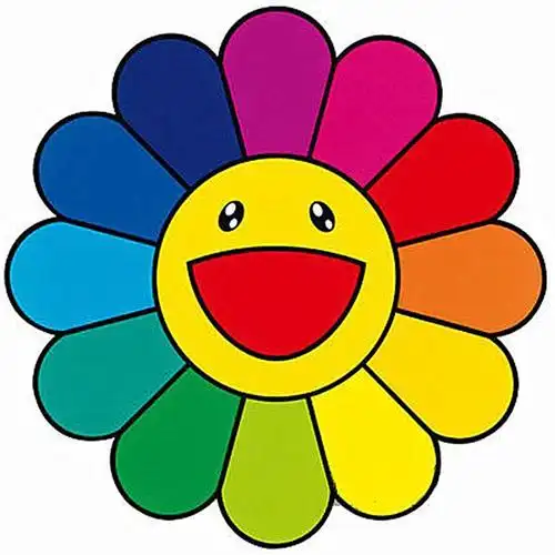 日本正品正版华晨晨宇花花同款村上七彩太阳花胸针