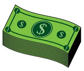 卡通美元钱无缝矢量图案背景插画美元货币钞票图标的漫画风格.