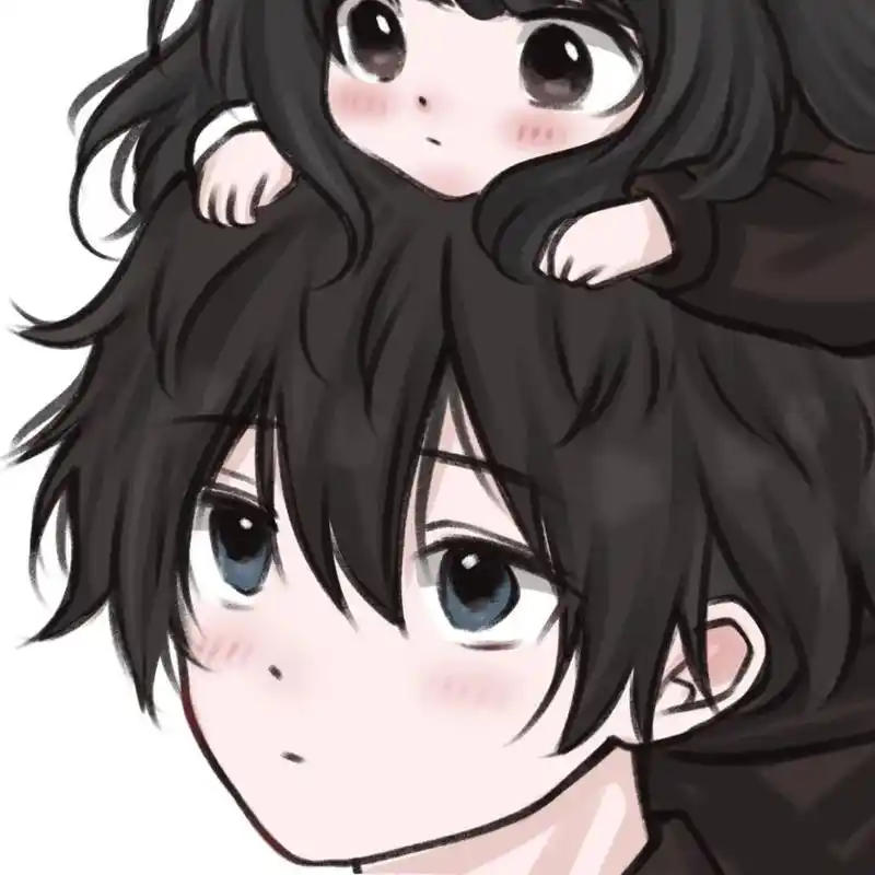 情侣头像丨怦然心动卡通情侣头像