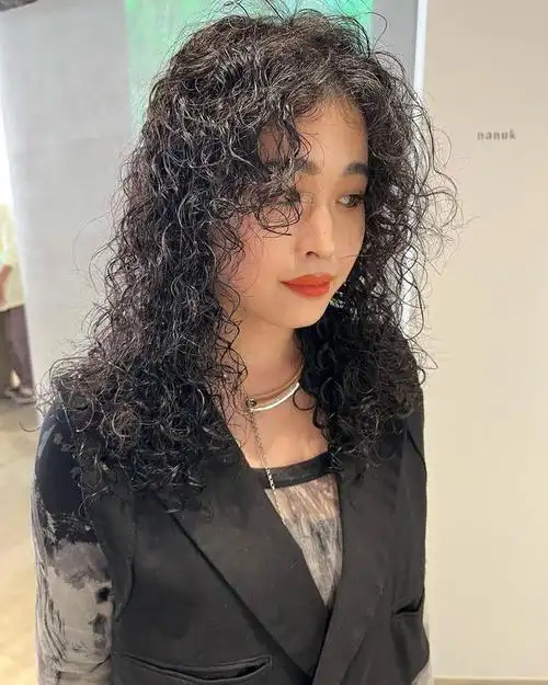 全头烫小卷真洋气