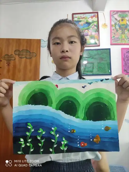 色彩明度练习《风景》