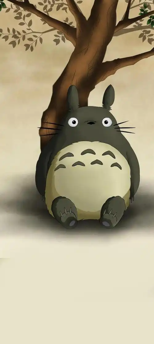 龙猫全面屏手机壁纸