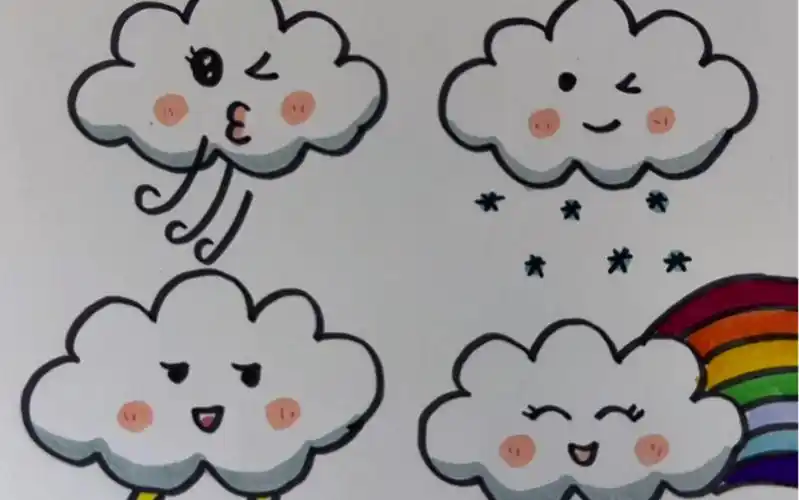 云朵简笔画