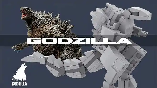 巨型乐高怪兽哥斯拉moc拼搭教程-母婴亲子视频-搜狐视频