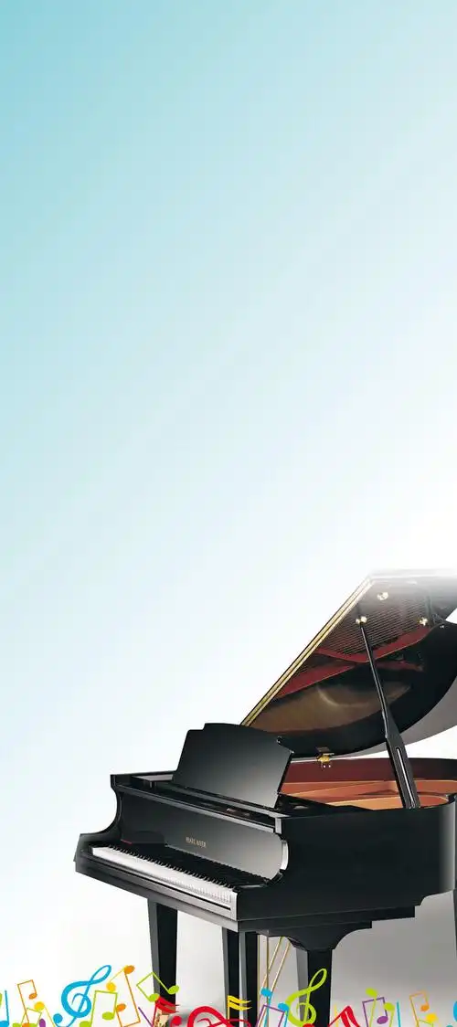 钢琴培训 海报背景素材