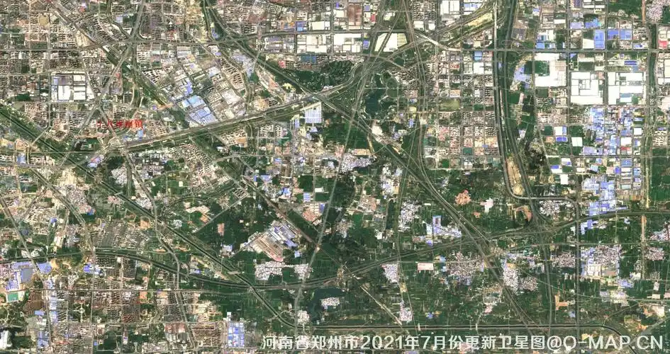 卫星影像地图更新河南省2021卫星图郑州市2021卫星图