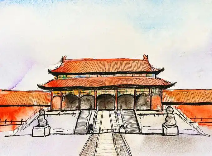 故宫博物馆线描