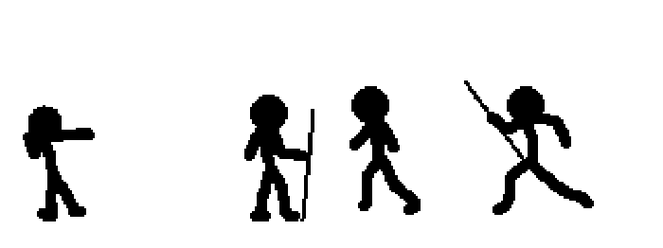 卡通小人黑色打架gif动图_动态图_表情包下载_soogif