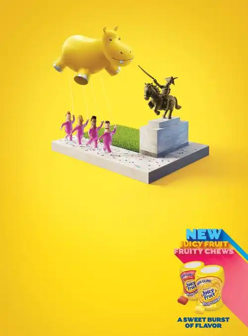 juicy fruit平面广告设计
