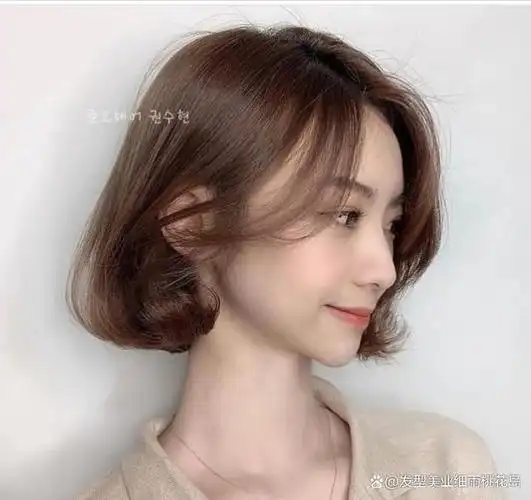 短发内扣烫真的好看