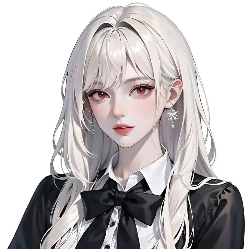 白发|红瞳御姐|头像 幸亏思念无声,否则震耳欲聋; 幸亏心痛无声,否则