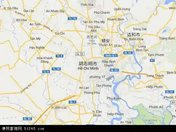 越南 胡志明市胡志明市卫星地图 本站收录有:2021胡志明市卫星地图