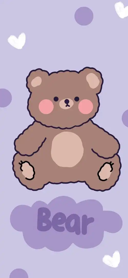 小熊②_手机壁纸_动漫卡通手机壁纸_我要个性网