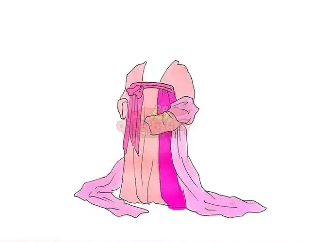 一步一步教你画古装裙古装裙简笔画教程