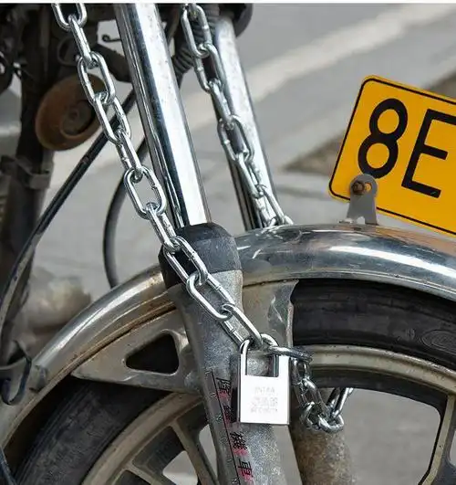 链条锁链锁铁链锁自行车电动车摩托车防盗锁家用大门锁铁门防剪锁15米