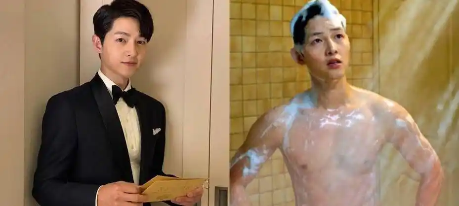 宋仲基分手2年后帅气复出!裸上身时尚大秀诱人腹肌_好身材_剧情_正义