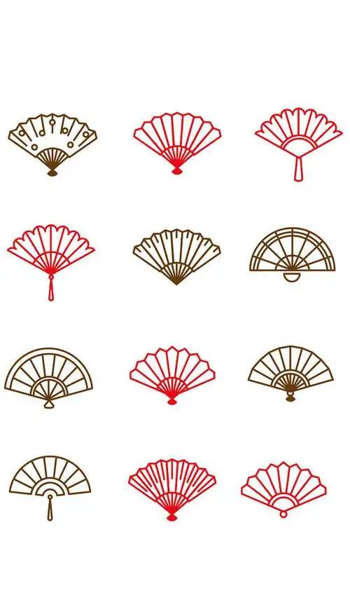 扇子图案