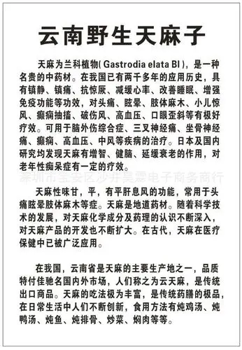 供应云南野生天麻子跑江湖新产品展销会火爆产品吼货天麻子