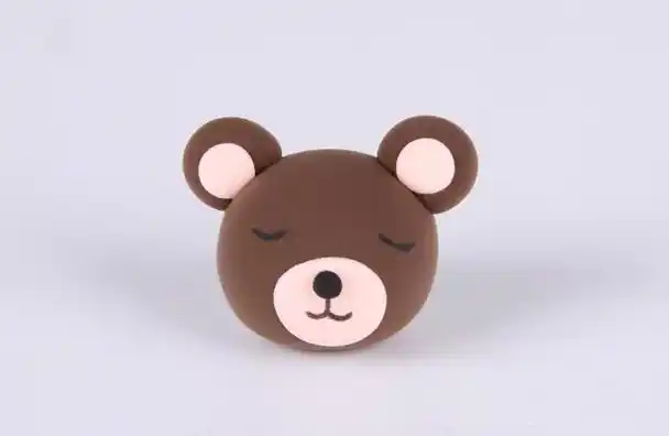 用粘土做一只小熊的简单教程(教你用超轻你粘土做一只月亮熊)(8)