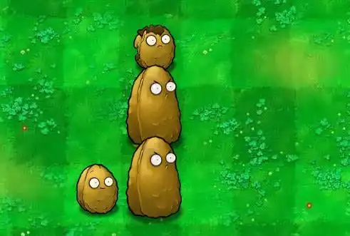 植物大战僵尸原始坚果墙简笔画