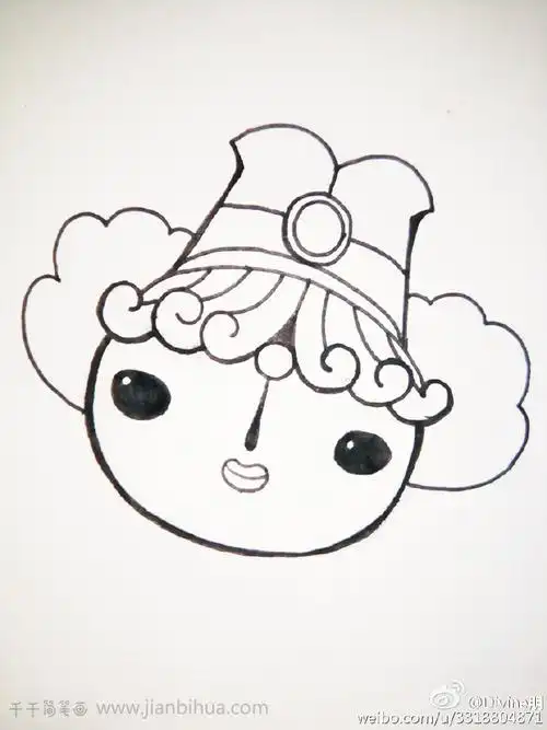 福娃贝贝简笔画
