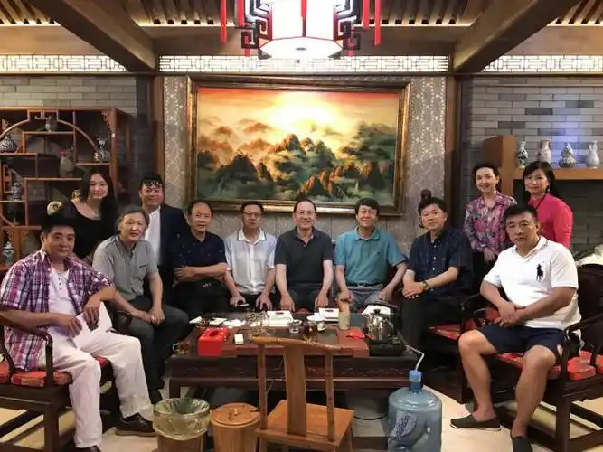 国际艺术中心院长李洪波,著名国画家胡乐平,中央警卫局原副局长周冬生