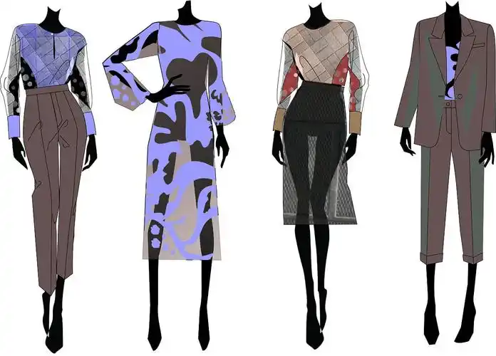 服装系列效果图