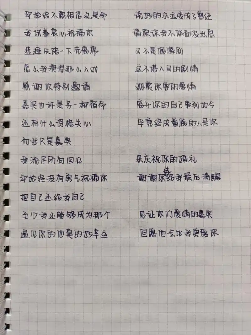 手写歌词-张远《嘉宾》 说好的永远变成了曾经 …… 谢谢你给我最后