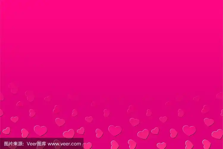 亮粉色褪色心节日背景