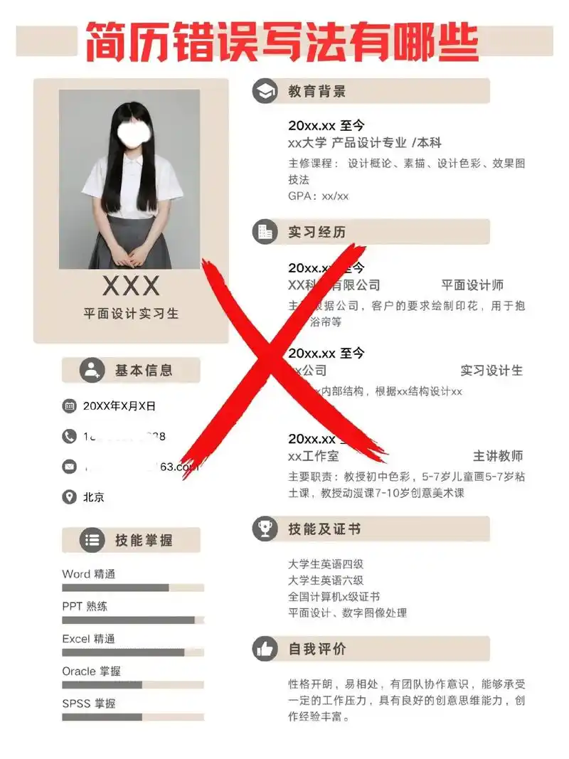 在撰写简历时,务必注意排版和证件照的规范.排版应遵 - 抖音