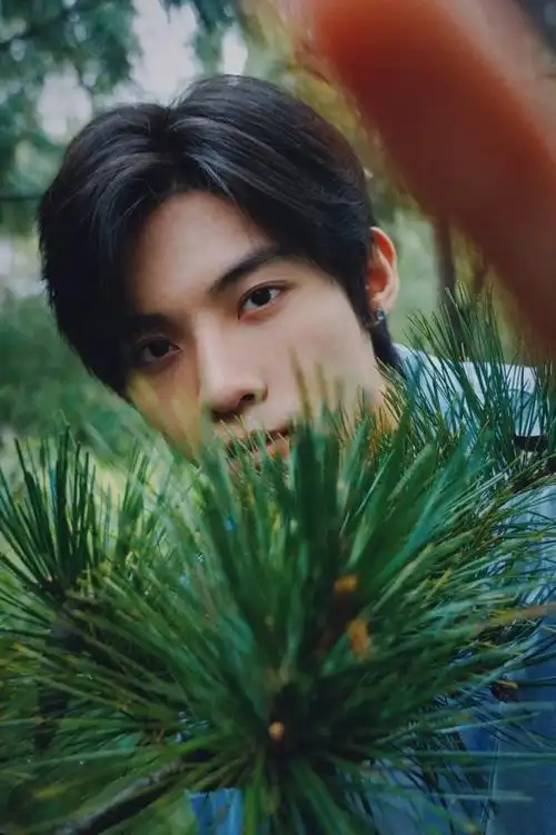 谢鸿鑫雨后郊野写真清新温柔少年感满满