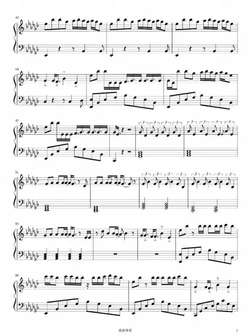 钢琴谱|《solo》blackpink jennie个人单曲