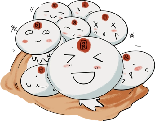 原创插画海报元宵元宵节儿童彩色卡通汤圆简笔画图片大全汤圆简笔画