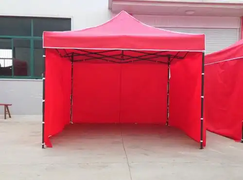 促销3x3米风味小吃摊位尖顶折叠帐篷-城市的另外一道风景