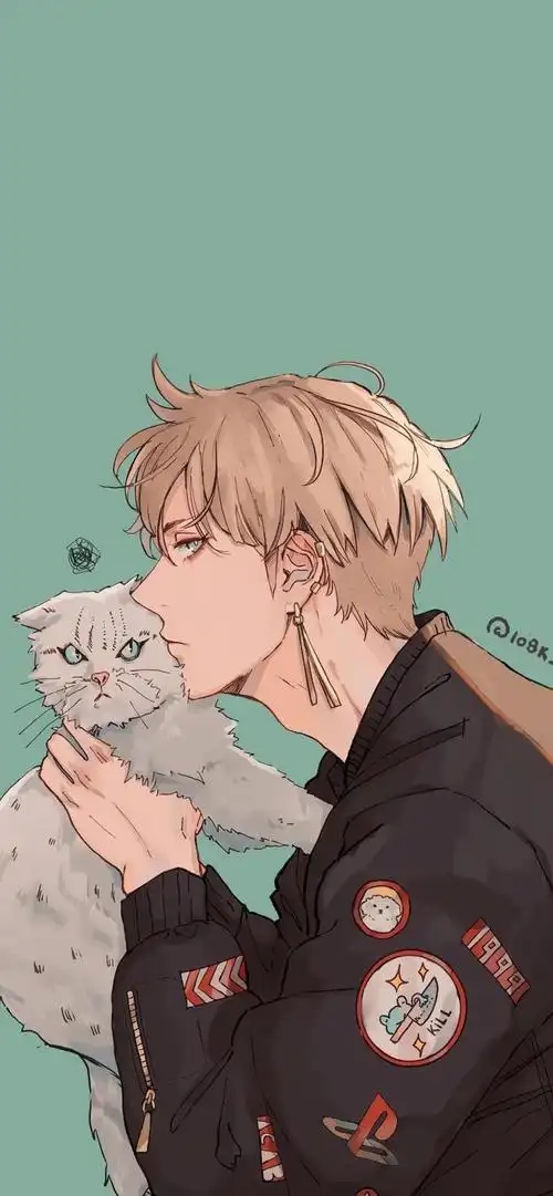 二次元图片壁纸,二次元帅气男生插画壁纸_可可情感网