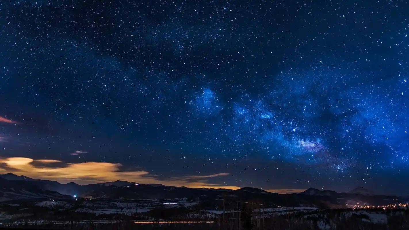 唯美的星空夜景图片高清宽屏桌面壁纸高清大图预览1920x1080_风景壁纸