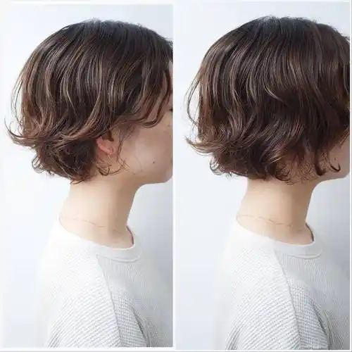 除了烫发技巧外,搭配也是展现短发烫发魅力的重要一环.